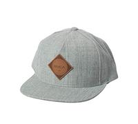 RVCA Men's Adjustable Straight Brim Snapback Hat/Heather Grey, 1SZ