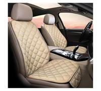 RVEVFBKBAL Auto Funda Asiento Coche para Citroën C3 Cojín Protector Lino(Beige Front 1pcs)