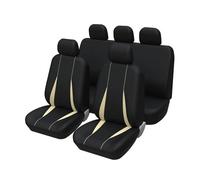 RVEVFBKBAL Auto Fundas Universales Asientos Coche para Opel para Corsa D(Conjunto Completo Beige)