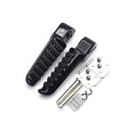 RVEVFBKBAL Estriberas Motocicleta Reposapiés Delanteros Y Traseros para Motocicleta para Kawasaki ZX6R ZX9R ZX10R ZX14 Z750 Z1000 ZZR1200 GTR1400 ZZR1400 ER6N(Parte Trasera Negra)