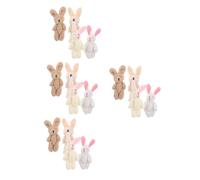 RVHAOODI 4Sets Unique Crafted Plush Bunny Pillow Rabbit Personal Ornament Project de Bricolaje Proyecto de Bricolaje Suministro Lindo Conejito Presente 4pcs*4