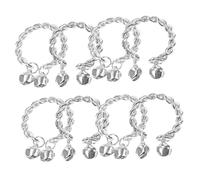 RVHAOODI 8pcs Anillos de campana ajustables para mujeres Joyas de diseño abierto de moda