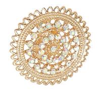 RVHAOODI Anillo de brillo vintage para mujeres joyas de diseño hueco para bodas de compromiso Aniversarios cumpleaños para coleccionistas y amantes de la moda