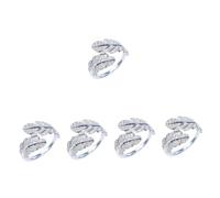 RVHAOODI Anillo de tendencia anillos de vestuario Declaración de matrimonio anillo anillo elegante anillo de diseño atractivo anillo del anillo para anillos de los dedos anillo plateado