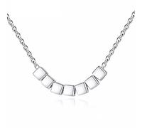 RVHAOODI beads chain necklace seven square women pendant jewelry fine jewelry Made in China
