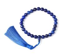 RVHAOODI Boaded s Natural lapis lazuli Blue Tassel Colgante Brazaletes elásticos Reiki Joyería de cristal para hombres Mujeres