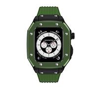 RVHAOODI Bracelet de montre en alliage pour Series 8 7 45 mm de luxe en métal et caoutchouc inoxydable
