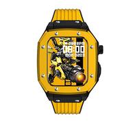 RVHAOODI Bracelet de montre en alliage pour Series 8 7 45 mm de luxe en métal et caoutchouc inoxydable