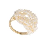 RVHAOODI Bracelet Gold Turqueise Decor the Nail Joyas de algodón Delicada perla hecha por el hombre