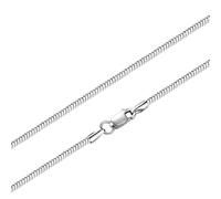 RVHAOODI Cadena de collar Cadena para mujeres para colgantes Cadena única de 2.0 mm de ancho Cadena de huesos de serpiente, 55 cm