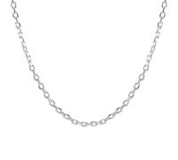 RVHAOODI Collar de collar de cadena plana de mujer de mujer Collar de 2 mm de ancho 16 "18" 20 "22" 24 "