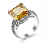 RVHAOODI Diamantes de topacio gemengage joyas finas