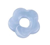 RVHAOODI Flor hueca 5 pétalos colgantes de flores suministros de joyería aretes joyas haciendo joyas