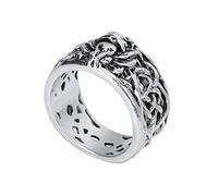 RVHAOODI Fox vintage pareja anillos de pareja para hombres anillos de moda decoración de dedo decoración de foxes anillos de joyería de dedo elegante nórdico aleación de joyas vikingos (hierro)