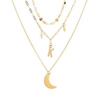 RVHAOODI Holiday Three- Metal Faceted Multi-Layer Elegant Female Necklaces