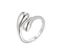 RVHAOODI joyería para todos los partidos geométricos simples anillo inspirado hembra viento frío retro caída de agua irregular damas rin