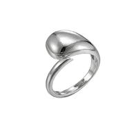 RVHAOODI joyería para todos los partidos geométricos simples anillo inspirado hembra viento frío retro caída de agua irregular damas rin