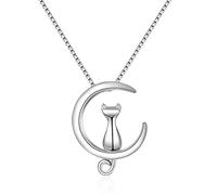 RVHAOODI necklace for women moon kitten cat & pendants link chain Made in China