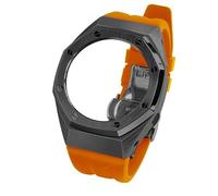 RVHAOODI Nuevo Kit de modificación Gen4 GA2100, marco de bisel de caja de Metal para GA2110 GAB2100, accesorios de correa de reloj de goma metálica