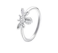 RVHAOODI Nuevo lindo Little Bee Lady Ring Fashion Creative Insect Ring Femenino creativo Día de San Valentín Joyas de regalo Pequeño
