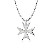 RVHAOODI Posto de ópalo de fuego azul blanco para mujeres 925 Collar geométrico de piedra de nacimiento hecha en China