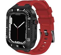 RVHAOODI RuggedzincalloyProtectivEcaseAsAsiliconestrap ， para AppleWatch98745 mmmodificationkitMetalDigitalbezelStainlesssteelband ， FORIWATCHSERIES6SE544MM
