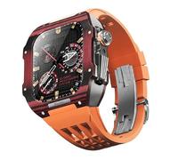 RVHAOODI Último peso de luz de pesa de peso+fluorUrubbermstrap, para AppleWatch8/7/6/5/4SeriesRePlacementsTrap , FORIWATCH44/45MMWATCHBANDUPGRADEKIT