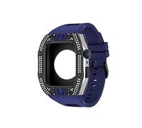 RVHAOODI Últimos accesorios de reloj de lujo de acero inoxidable para una caja de correa de metal de 7/6/5/4/SE para banda iwatch 44 mm 45 mm