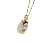 RVHAOODI Vintage S925 for Women Plated Cloisonne Phoenix Classical Jewelry Women's Charm Gift National Old Craft
