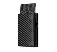 RVHAOODI WolFum Tarjetero de Cuero Genuino con Bloqueo RFID Cartera Plegable Cartera para Hombre con Compartimento para Monedas y Compartimento para Billetes (Color : B, Size : 10.2 * 7.2cm)