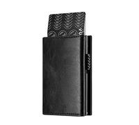 RVHAOODI WolFum Tarjetero de Cuero Genuino con Bloqueo RFID Cartera Plegable Cartera para Hombre con Compartimento para Monedas y Compartimento para Billetes (Color : B, Size : 10.2 * 7.2cm)
