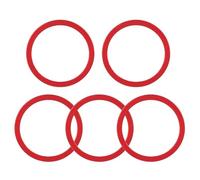 RVIFY 5 espaciadores de Cubo de Volante de aleación de Aluminio, Arandelas de pedalier, Junta de Eje, Piezas de Bicicleta, Accesorios de Bicicleta(2mm Red)