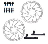 RVIFY Apto para Am Apto para Bicicleta Enduro E4 Apto para ZEE M8120 MTB Freno de Disco hidráulico de 4 pistones M840 con Almohadilla de enfriamiento(PM-180mm Rotor 2pcs)