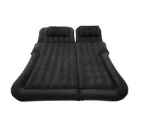 RVIFY Cama Hinchable Cama Inflable Plegable, Juego de colchón Inflable portátil, Asiento Trasero de Coche, cojín de Cama de Aire Flocado para Dormir(Black)