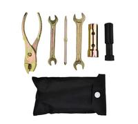 RVIFY Cassettes Y PiñOnes para Cassette Cubierta Bloqueo 1 Juego de Herramientas universales para reparación de Motocicletas, Llave de bujías, Destornillador, alicates, Llaves de Tubo