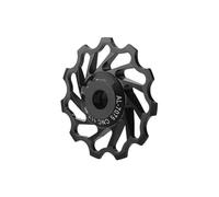 RVIFY Cassettes Y PiñOnes para Cassette Cubierta Bloqueo Rueda de Cambio Trasera MTB CNC con polea, rodamiento cerámico 11T 13T, Ligera, para Bicicleta de Carretera(11T Black)