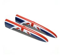 RVIFY Manilla Tirador Lateral Juego de 2 pegatinas decorativas para el tirador de la puerta trasera del maletero del coche, compatibles con MINI JCW F54 R55 manija para puerta(Union Jack,R55)