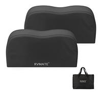 RVMATE Cubiertas para neumáticos de Autocaravana, Cubierta de Rueda de Doble Eje (Paquete de 2) para neumáticos de 27 a 30 Pulgadas de diámetro, Impermeables, Anti-UV, 600D, Oxford, Negro, Accesorios