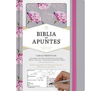 RVR 1960 Biblia de apuntes, gris y floreado tela impresa: Reuba-Valera 1960 Biblia de Apuntes, Gris Y Floreado Tela Impresa/ Reuba-Valera 1960 Bible Notes, Gray and Floral Cover