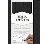 RVR 1960 Biblia de apuntes, negro símil piel: Reina-Valera 1960, Negro símil piel / Black LeatherTouch