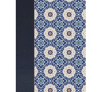 RVR 1960 Biblia de apuntes, piel fabricada y mosaico crema y azul: Reina Valera 1960 Biblia De Apuntes / Cloth over Boards