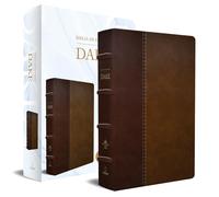 RVR 1960 Biblia de estudio Dake, tamaño grande, piel duotono marrón / Spanish RV R 1960 Dake Study Bible, Large Size, Duotone Brown Leather