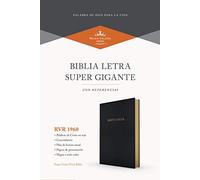 RVR 1960 Biblia letra súper gigante, negro imitación piel