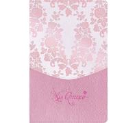 RVR 1960 Biblia mis quince, rosa floreado, símil piel