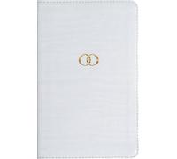 Rvr 1960 Biblia Recuerdo de Boda, Blanco Y Dorado, Símil Piel
