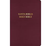 Rvr 1960/KJV Biblia Bilingüe Letra Grande, Borgoña Imitación Piel Con Índice (Edición 2024)