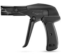 RVR - Herramienta de instalación de bridas con cremallera, potente tensión con cortador empotrado integrado, todo de metal, ajustable, agarre cómodo, pistola ligera con resorte, 6 pulgadas para bridas