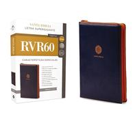 Rvr60 Santa Biblia Letra Supergigante, Leathersoft C/Cierre, Azul: Reina-Valera 1960 azul leathersoft con cierre comfort print