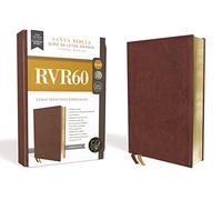Rvr60 Santa Biblia Serie 50 Letra Grande, Tamaño Manual, Leathersoft, Café