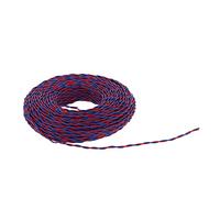 RVS 2x0.5mm² 28 Conductor Cable eléctrico Cable de cobre flexible aislado recubierto de PVC para electrodomésticos Herramientas eléctricas Iluminación Rojo Azul 100m 328.1ft
